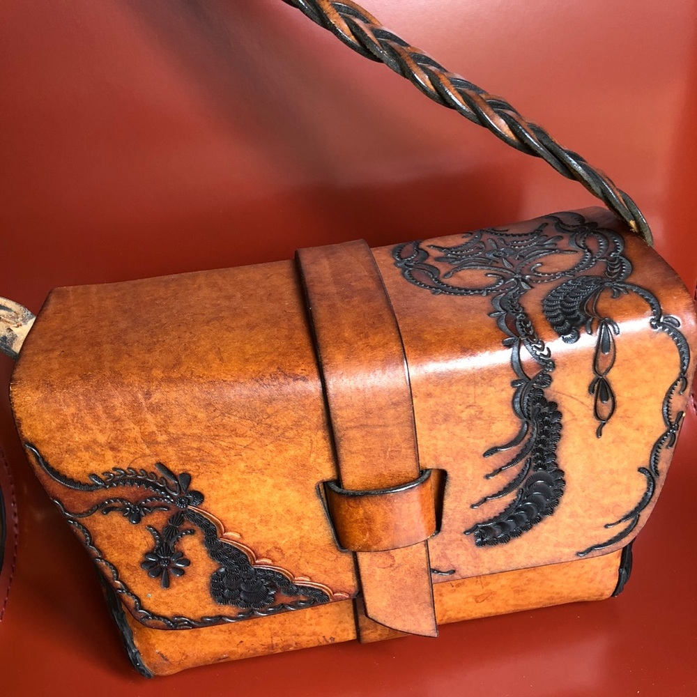 ❗️SOLD❗️HANDMADE LEATHER Box BAG! Purse NEW....